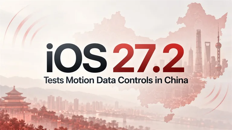 iOS 27.2 Tests Motion Data Controls for iPhone Apps in China
